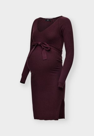 Vero Moda Maternity, VMMSABA V NECK BELT DRESS  - Рокля тип пуловер - winetasting