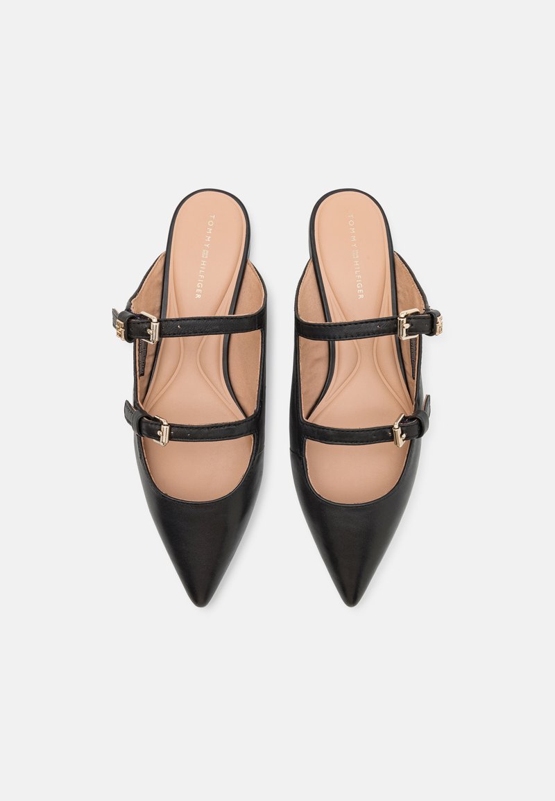 Tommy Hilfiger POINTY MULE - Pantolette flach - black/schwarz 