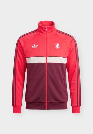 adidas Originals, OLYMPIQUE LYON TRACK TOP - Ρούχα για κλαμπ - active pink/victory crimson