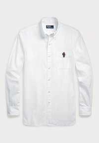 CUSTOM FIT POLO BEAR POPLIN SHIRT - Košeľa - white