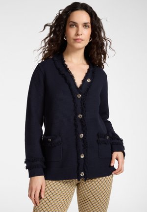 CON FRANGE - Gilet - blu