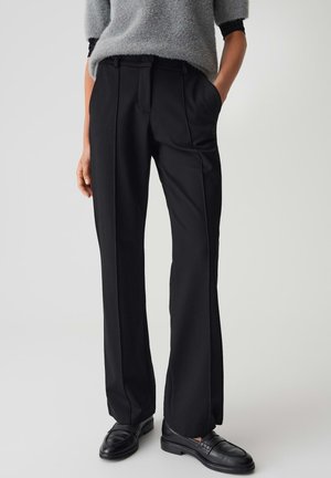 LONG RELAXED FIT - Pantaloni - black