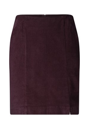 Street One Studio, KNIEFREIER ROCK AUS CORD MIT SCHLITZDETAIL - Mini skirts  - very berry