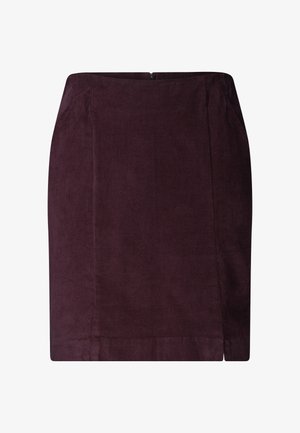 Street One Studio, KNIEFREIER ROCK AUS CORD MIT SCHLITZDETAIL - Minijupe - very berry