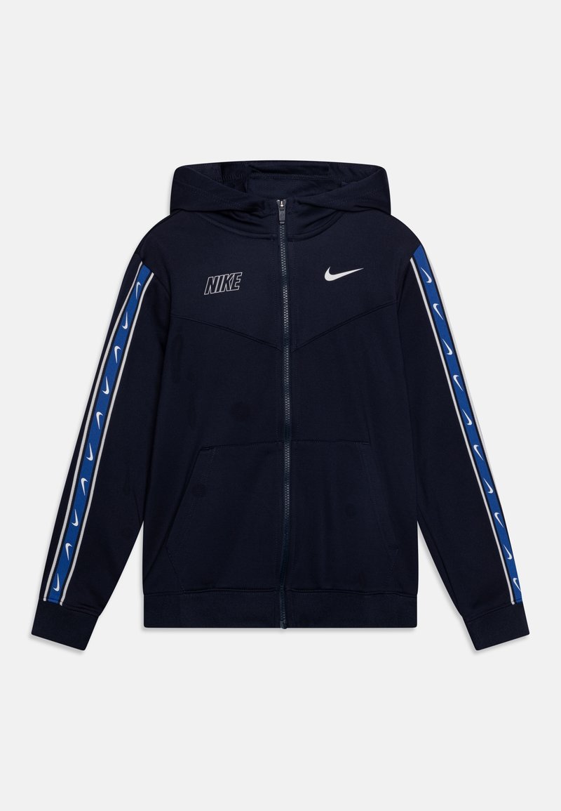Nike Sportswear REPEAT - Mikina na zip - obsidian/summit white