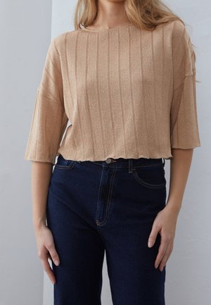 Långärmad tröja - beige