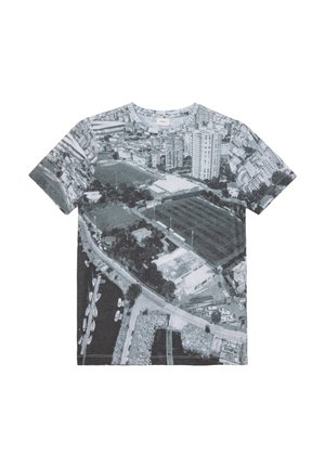 MIT ALL-OVER - T-shirt print - grau