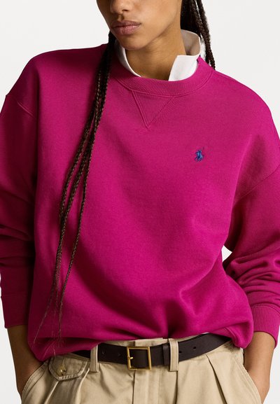 Polo Ralph Lauren LONG SLEEVE - Sweatshirt - fuchsia berry