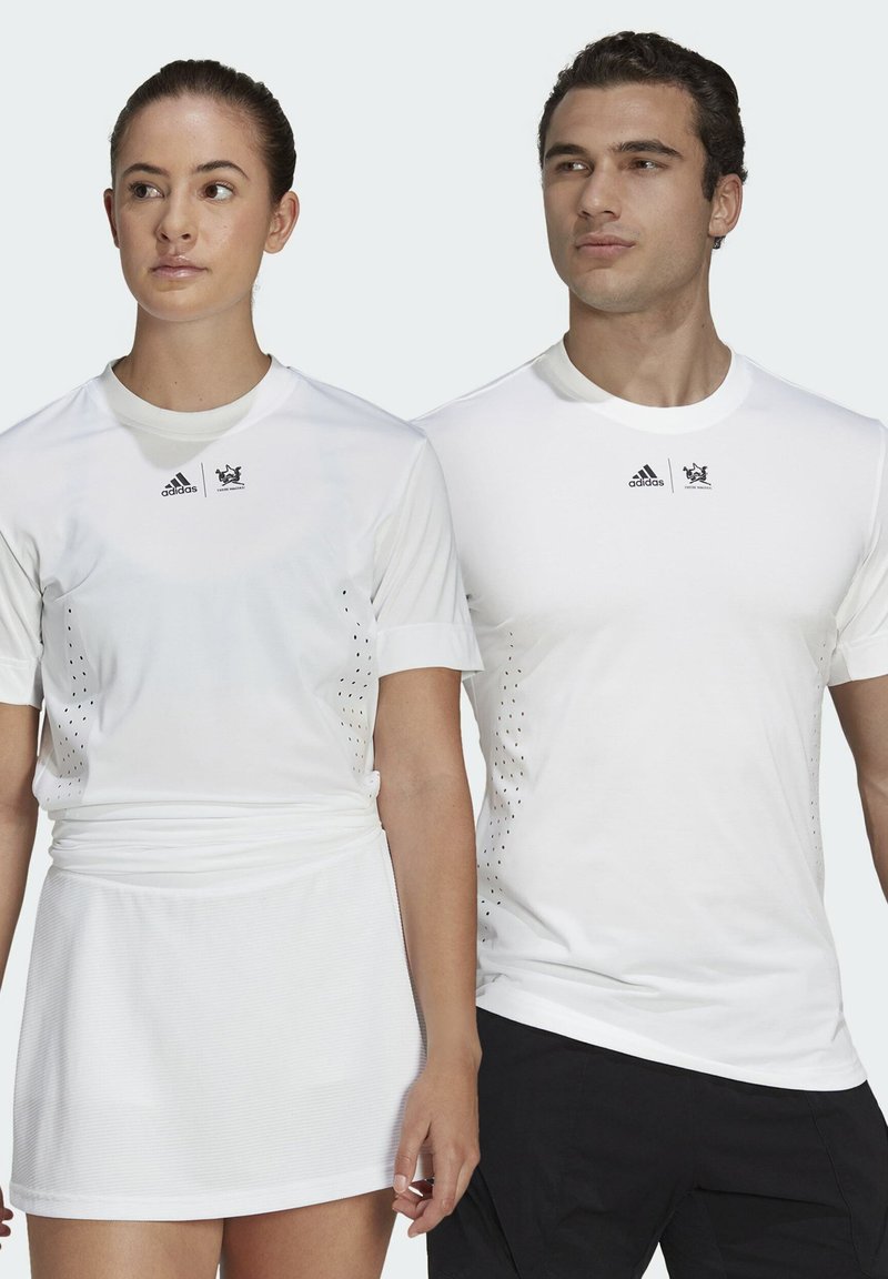 adidas Performance NEW YORK CITY PRINTED TENNIS Print Tshirt white Zalando.ie