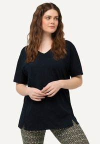 Ulla Popken TEE - Jednoduché tričko - navy blue
