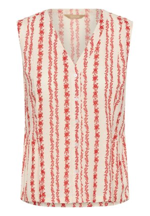 Culture, CUHOLLIE TOP - Blúz - coral white graphic