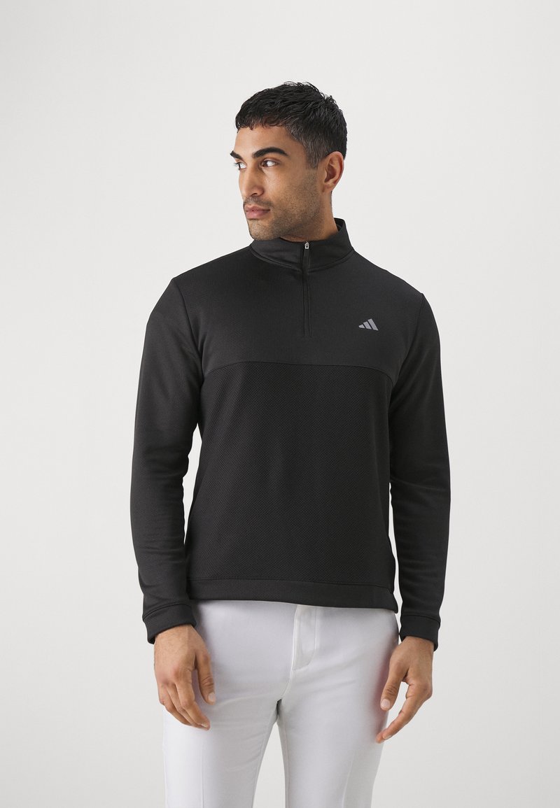 adidas Golf - ULTIMATE365 TEXTURED QUARTER-ZIP - Mikina - black, Zvětšit