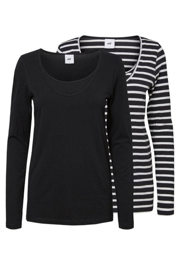 2ER-PACK - Camiseta de manga larga - black