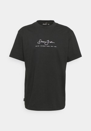 Sean John, CLASSIC LOGO ESSENTIAL TEE - Trükipildiga T-särk - black