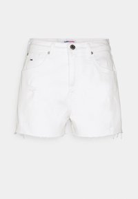 Tommy Jeans HOTPANT - Džinsa auduma šorti - optic white
