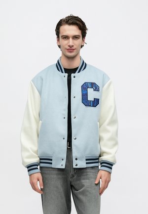 THE CLEAN CAPSULE COLLEGE JACKET - Bomberjakke - ice blue/off white