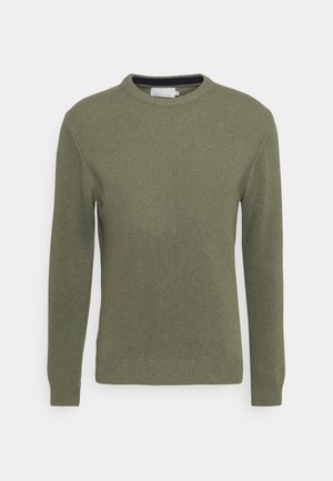 Casual Friday CFKARL CREW NECK BOUNTY KNIT - Jersey de punto - olivine melange