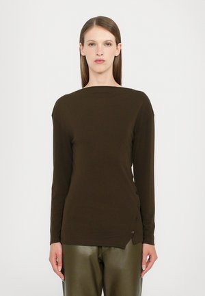 SLIT LONGSLEEVE - Top s dlhým rukávom - marsh green