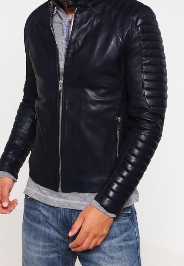 Serge Pariente Skinnjacka - dark blue