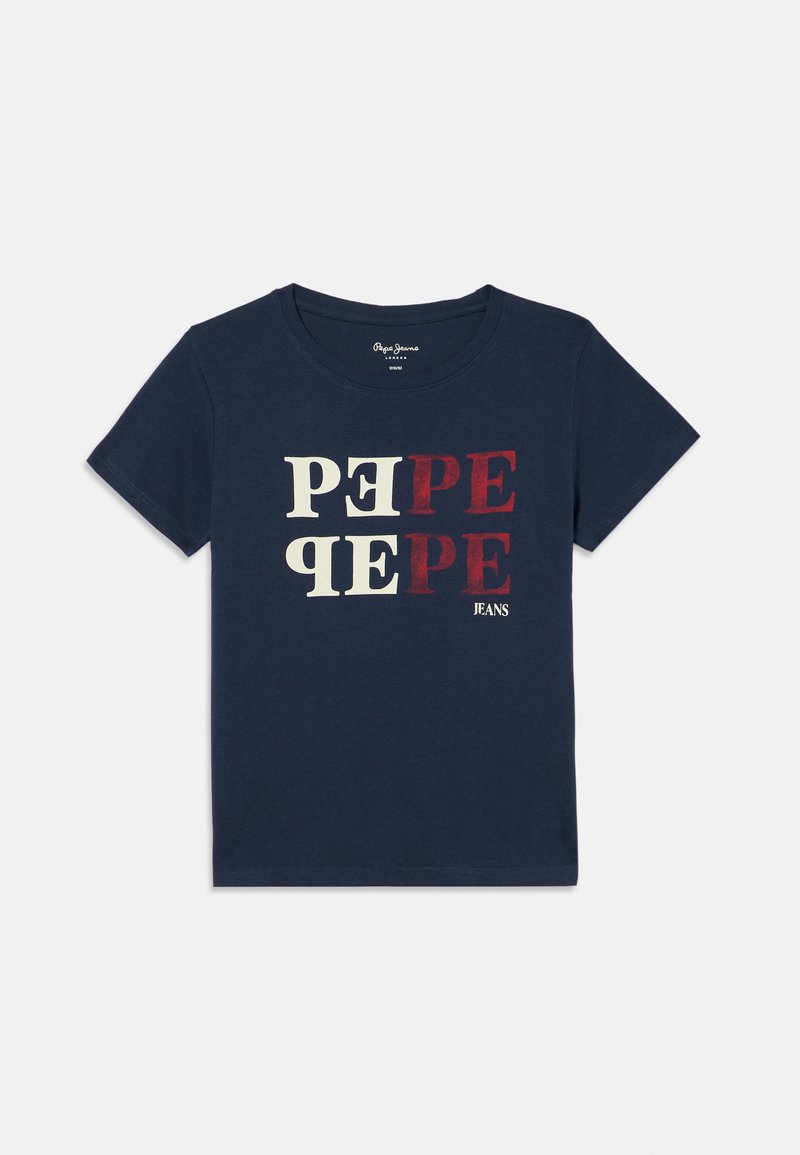 Pepe Jeans T-shirt print donkerblauw Pepe Jeans T-shirt print donkerblauw