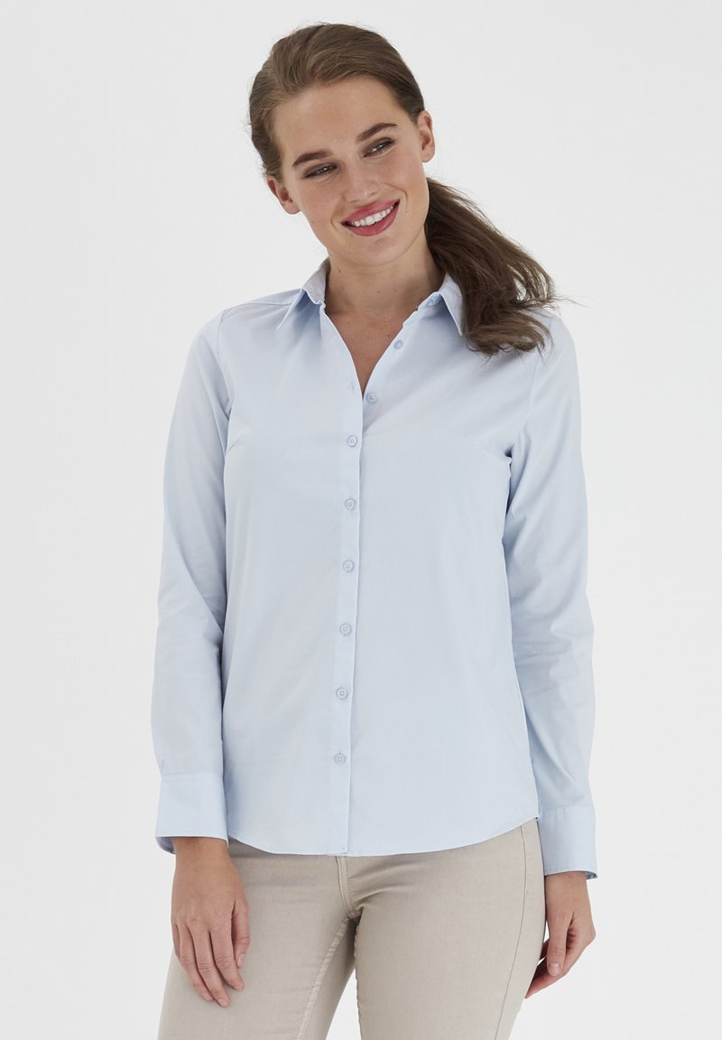 Fransa - FRZASHIRT - Overhemdblouse - (noos) cashmere blue, Vergroten