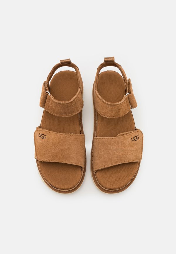 GOLDENSTAR - Platform sandals - chestnut4