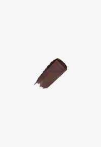 Ruskea luomiväri swatch vaalealla taustalla, jossa on sileä rakenne ja mattapinta, pehmeillä reunoilla ja kulmikkaalla muodolla.