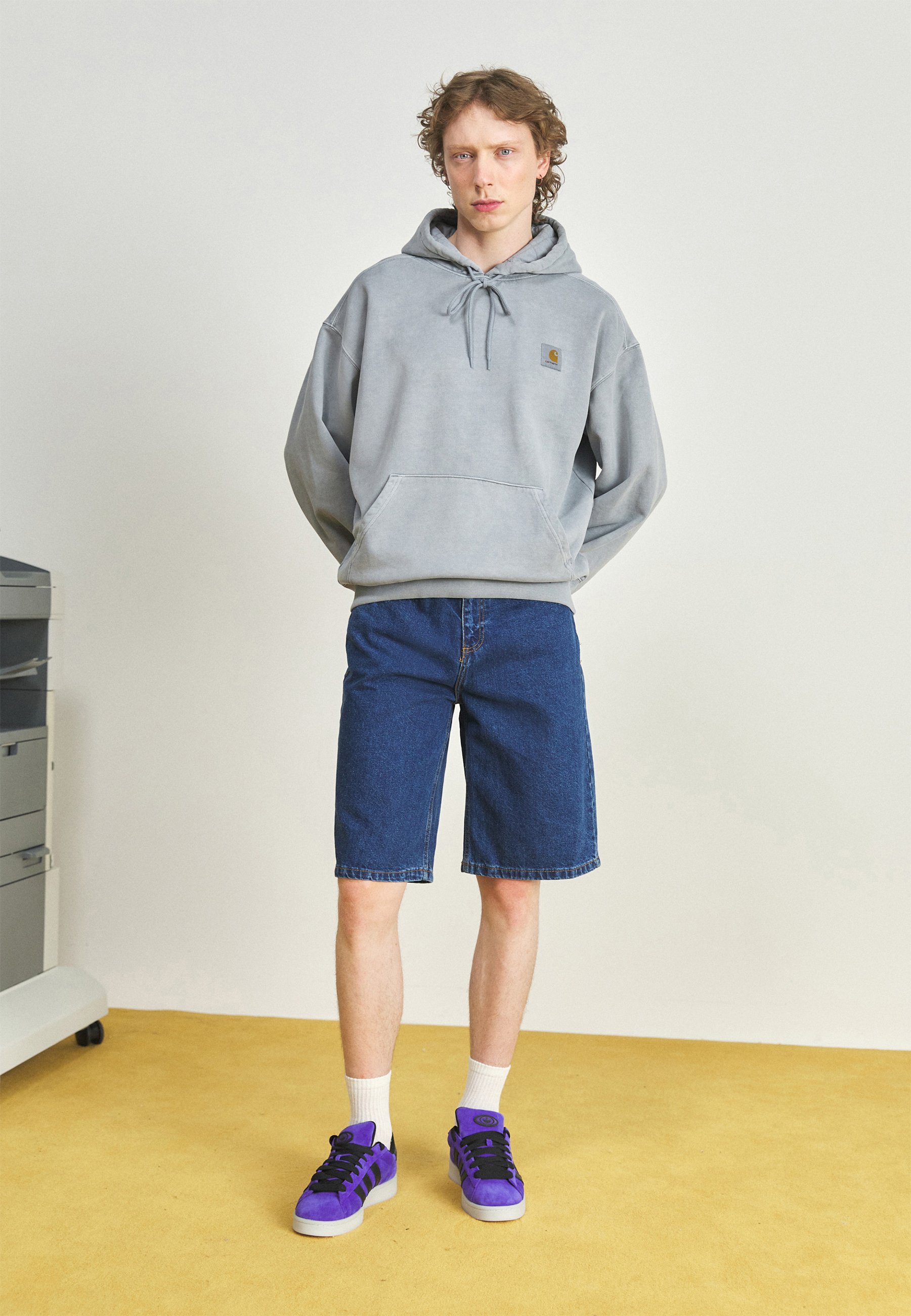 Carhartt WIP HOODED VISTA - Hoodie - mirror/blue-grey