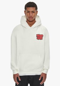Dropsize HEAVY BUBBLE SKETCH - Sweat à capuche - cream white