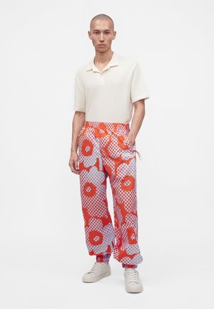 Marimekko, OLOS UNIKKO UNISEX - Παντελόνι φόρμας - red/light blue