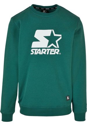 Starter LOGO CREWNECK - Sportinis megztinis - darkfreshgreen