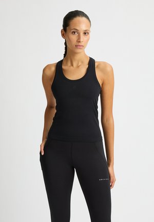 SEAMLESS FLEX TANK - Linne - black