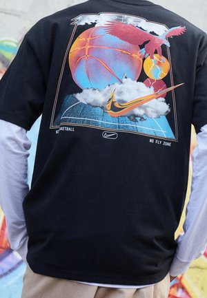 Camiseta estampada - black