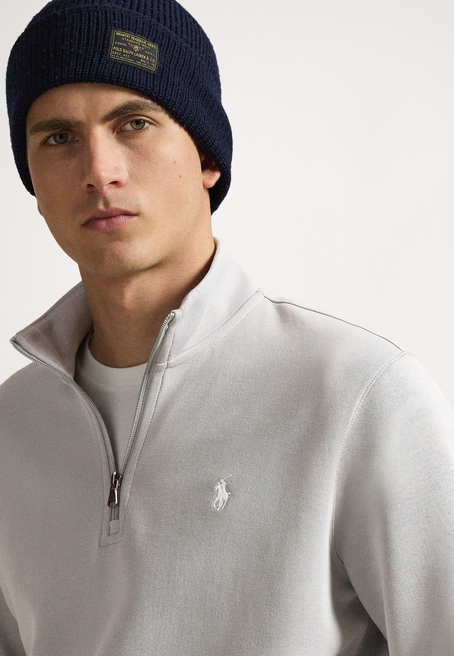 Polo Ralph Lauren DOUBLE-KNIT QUARTER-ZIP PULLOVER - Sweatshirt