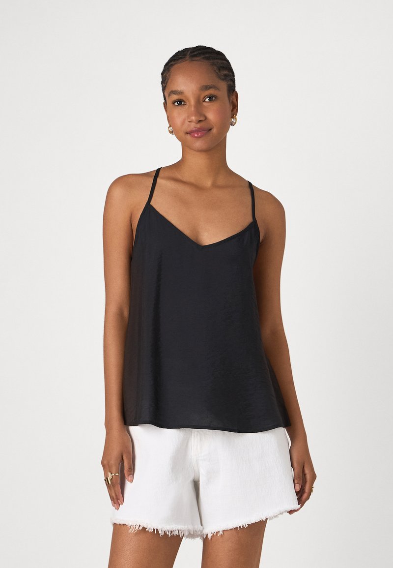 Vero Moda - VMJOSIE SINGLET  - Linne - black, Förstora