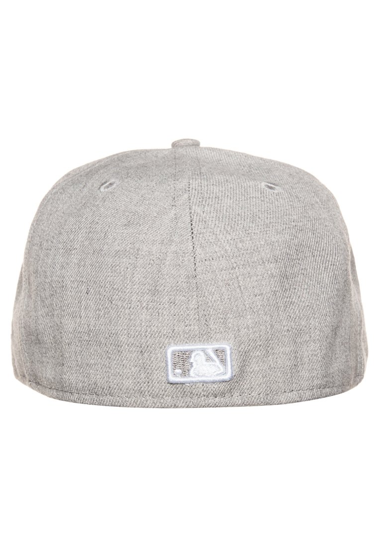 New Era 59fifty Mlb New York Yankees Cap Heather Grey White Grau Zalando De