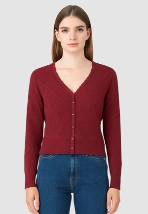 Cardigan - borgogna
