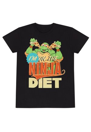 TEENAGE MUTANT NINJA TURTLES NINJA DIET - Triko s potiskem - black