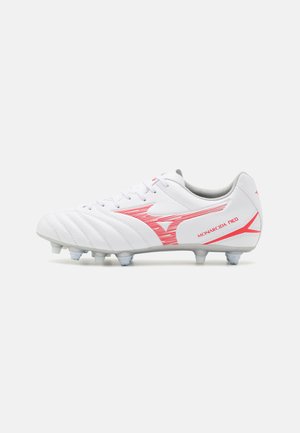 Mizuno MONARCIDA NEO III SELECT MIX - Scarpe da calcio per terreno morbido - white/radiant red