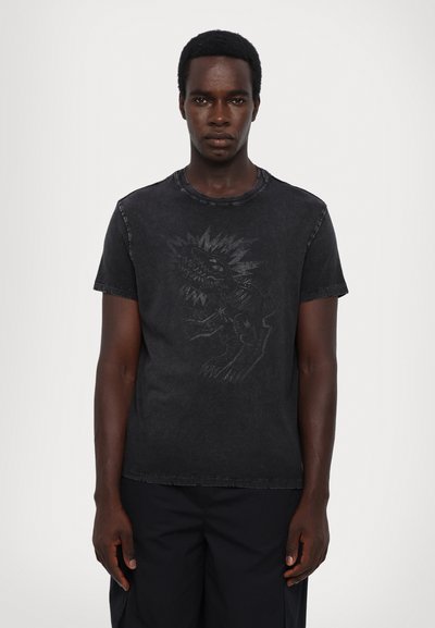 Zadig & Voltaire JIMMY WORDING DINOSAURE - T-shirt imprimé - carbone