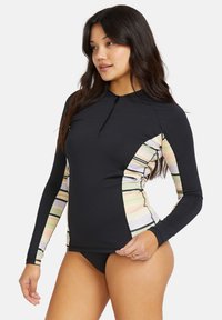 Billabong - CAPSULE 1/2 ZIP - Sport T-shirt - black multi Miniatuurafbeelding 1