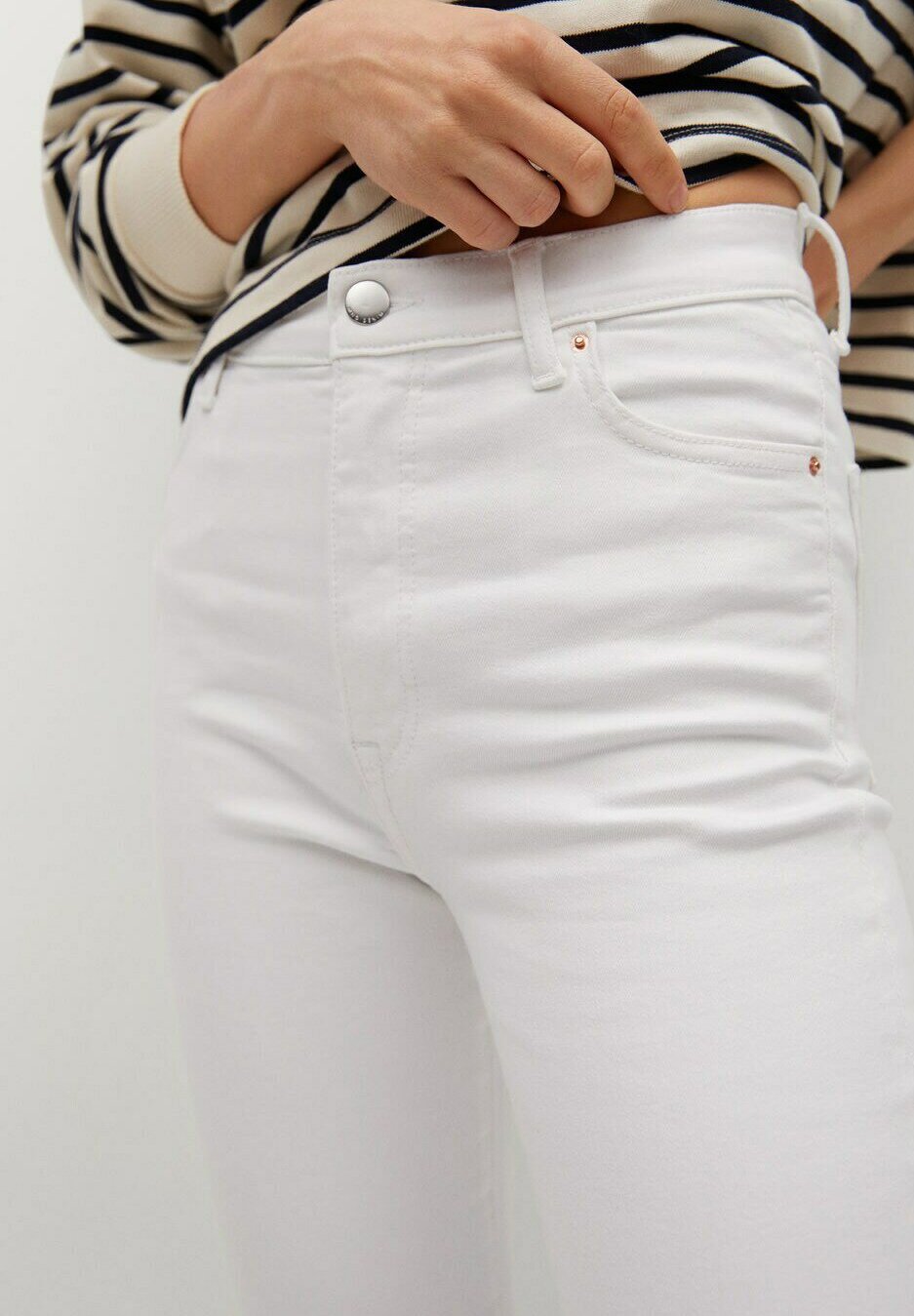 Pantalón Acampanado 02 Negro | Pantalones Mango Mujer - FASTECHINDIA