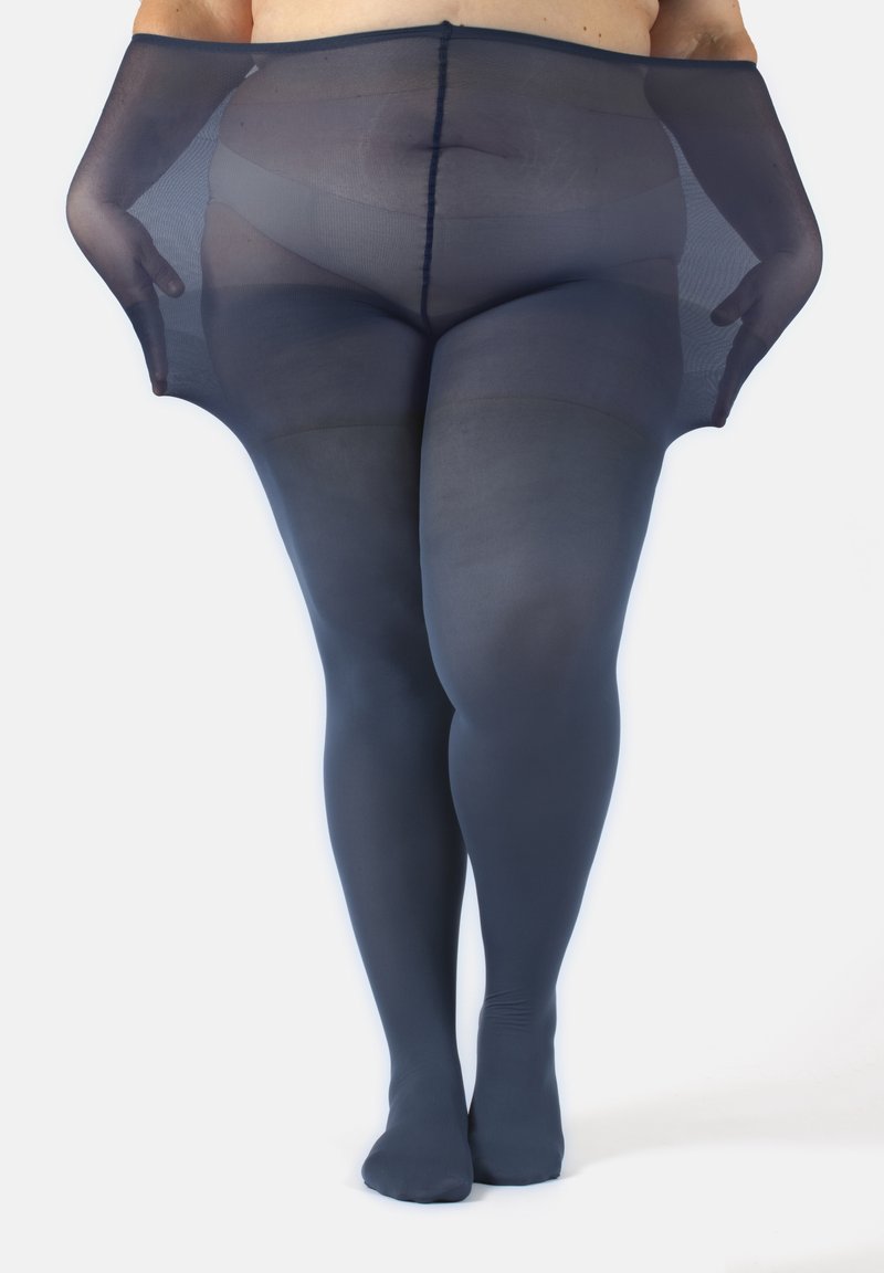 Calzitaly OPAQUE PLUS SIZE TIGHTS 60 DEN Strumpfhose blue jeans/blue denim Zalando.de