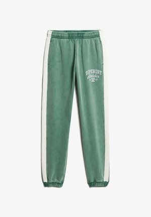 Superdry & Co VINTAGE SIDE STRIPE - Pantalones deportivos - pine green