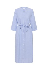 HADDA - Abito a camicia - chambray blue/white stripe