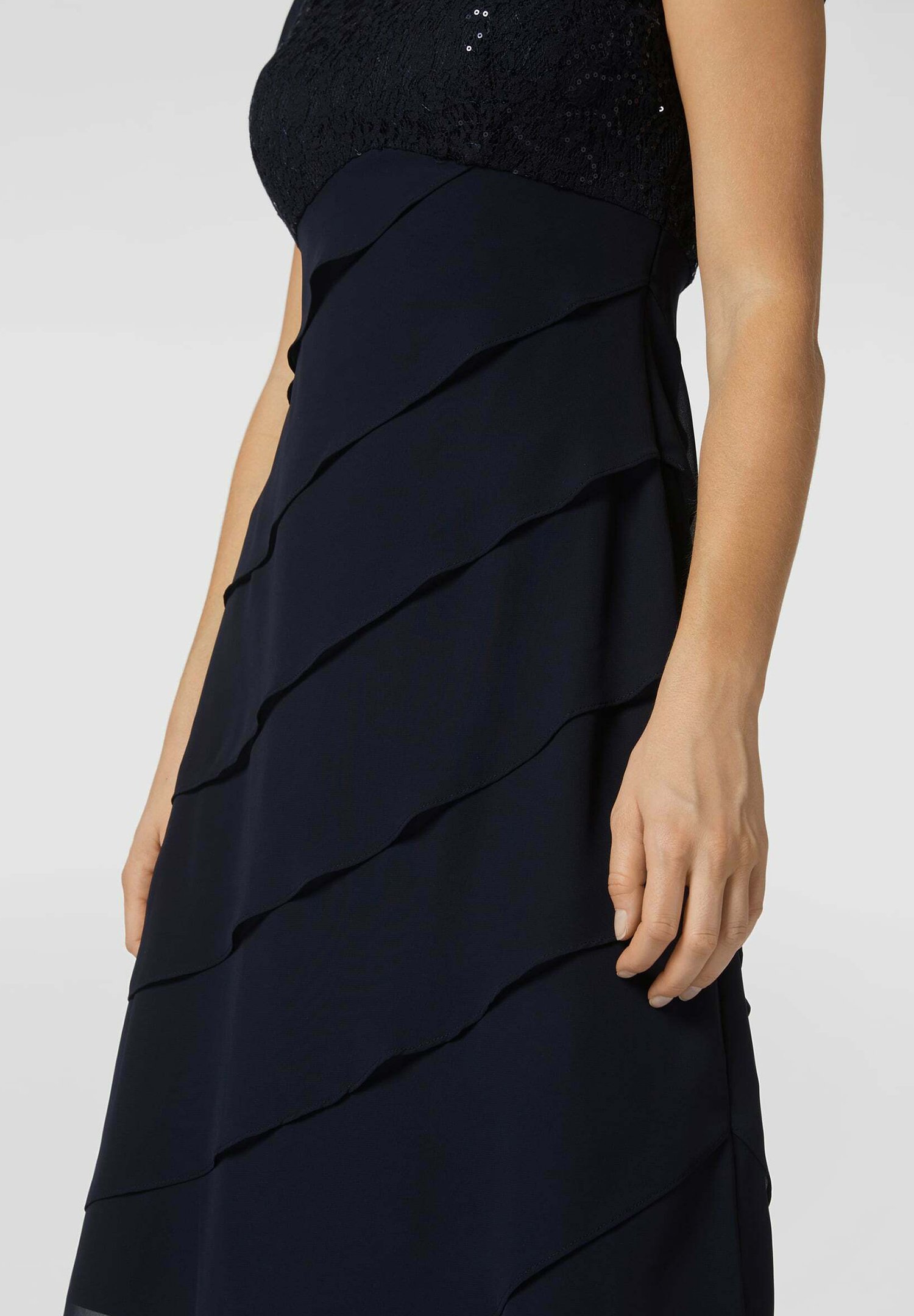 Christian Berg Cocktailkleid/festliches Kleid - marineblau meliert/ dunkelblau meliert - Zalando.de