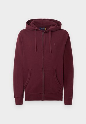 LONG SLEEVE SWEATSHIRT - Mikina so zipsom - rich ruby