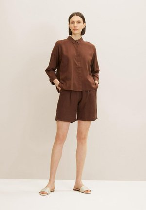 Tracksuit bottoms - chocolate brown