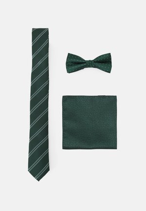 JACNECKTIE GIFT BOX SET - Taskuliina - dark green
