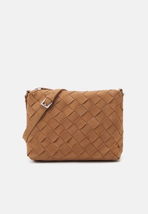 LEATHER - Taška s příčným popruhem - tan